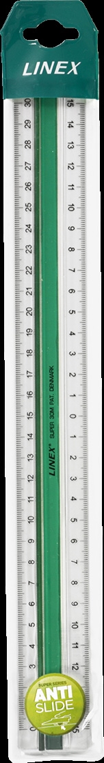 Linex superlineaal 30cm S30MM groen