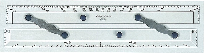 Linex parallel lineaal A1715M 38cm transparant.