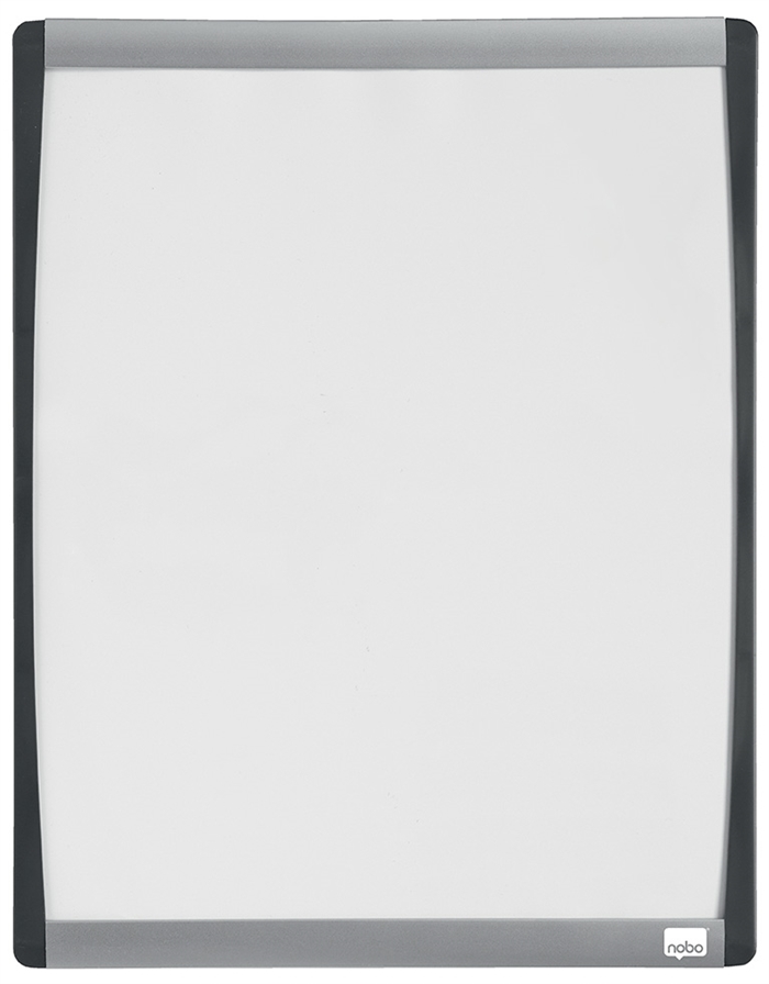 Nobo whiteboard met gebogen frame wit 33,5x28cm