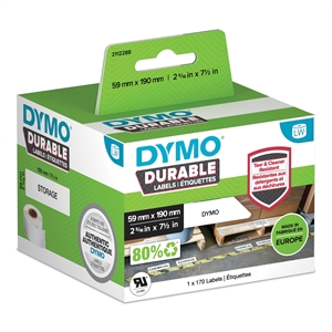 Dymo LabelWriter Duurzaam groot opberglabel 59 mm x 190 mm stk.