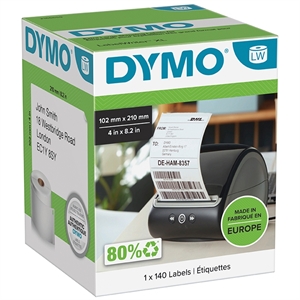 Dymo LabelWriter 102 mm x 210 mm DHL Etiketten 1 rol van 140 etiketten stk.