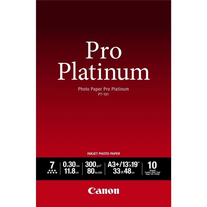 Canon Fotopapier Pro Platinum 300g/m² - A3+, 10 vellen