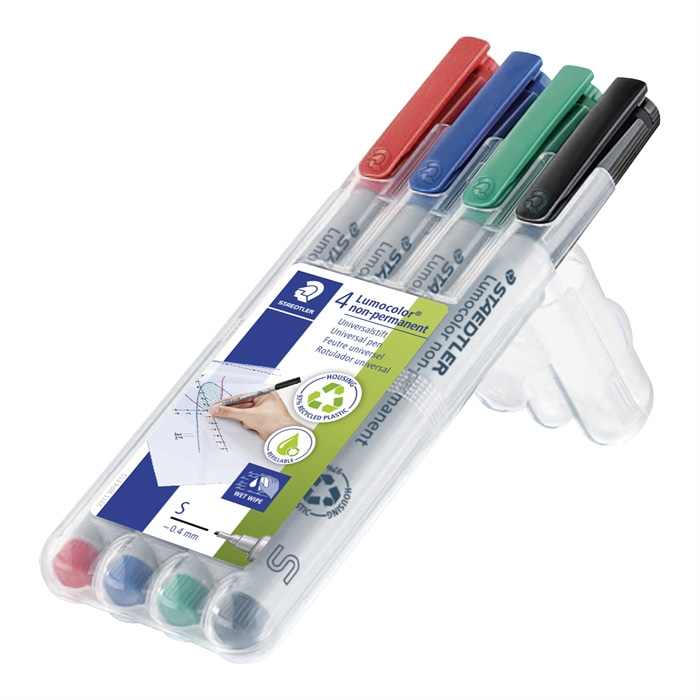 Staedtler Marker Lumocolor Non-P 0,4mm assortiment (4)