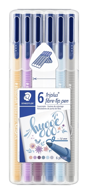 Staedtler Fiberpen Triplus Color 1,0mm Hygge ass (6) 

Staedtler Fiberpen Triplus Color 1,0mm Hygge set (6)