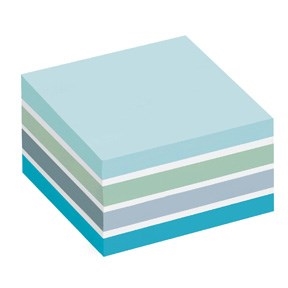 3M Post-it Notes 76 x 76 mm, kubus blok pastelblauw.