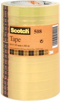 3M Tape Scotch 508 15mmx66m toren helder (10)