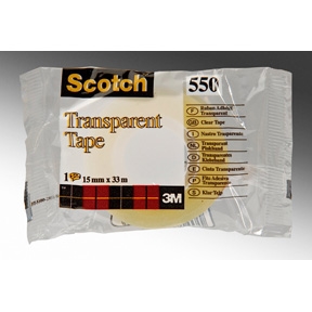 3M tape Scotch 550, 15mmx66m, helder