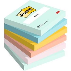 3M Post-it Beachside 76 x 76 mm, 100 vellen - 6-pack