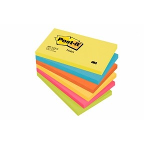 3M Post-it Notes 76 x 127 mm, Energetic - 6 verpakkingen