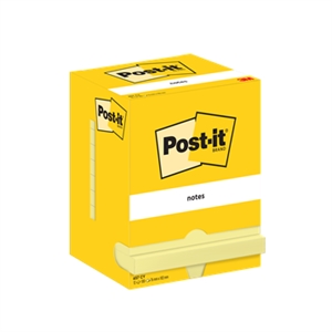 3M Post-it Notes 76 x 102 mm, geel - 12 stuks