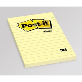 3M Post-it Notes 102 x 152 mm, gelinieerd geel