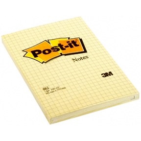 3M Post-it Notes 102 x 152 mm, vierkant geel - 6 pack