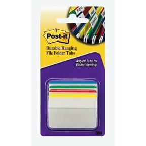 3M Post-it Index Tabs 50,8 x 38,1 Sterk "knik" assortiment kleuren - 4 stuks