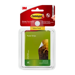 3M Command Poster Strips Value Pack 17024-VP: 3M Command Poster Strips Waardepakket 17024-VP