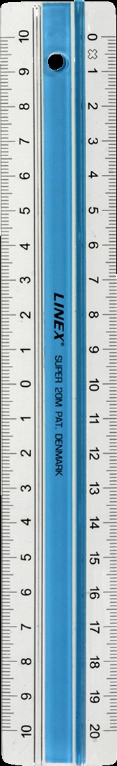 Linex superlineair 20 cm S20MM blauw