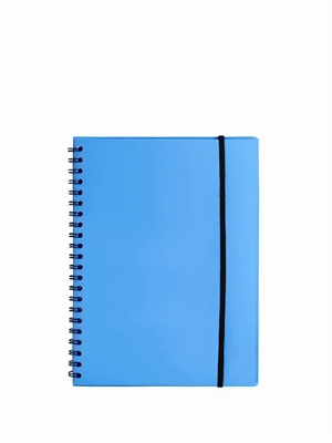 Büngers notitieboek A5 plastic met spiraalrug blauw