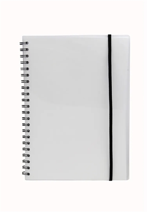 Büngers Notitieboek A4 van plastic met transparante spiraalrug