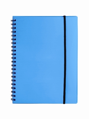 Büngers Notitieboek A4 kunststof met blauwe spiraalrug