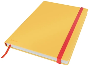 Leitz Notitieboek Cosy HC L lijn 80 pagina's 100g geel.
