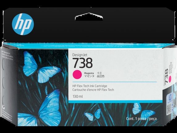 HP 738 130-ml Magenta DesignJet Inktcartridge