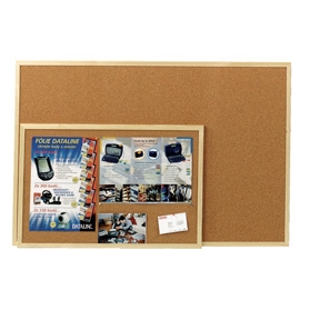 Esselte bulletinboard kurk met houten frame economie 40x60