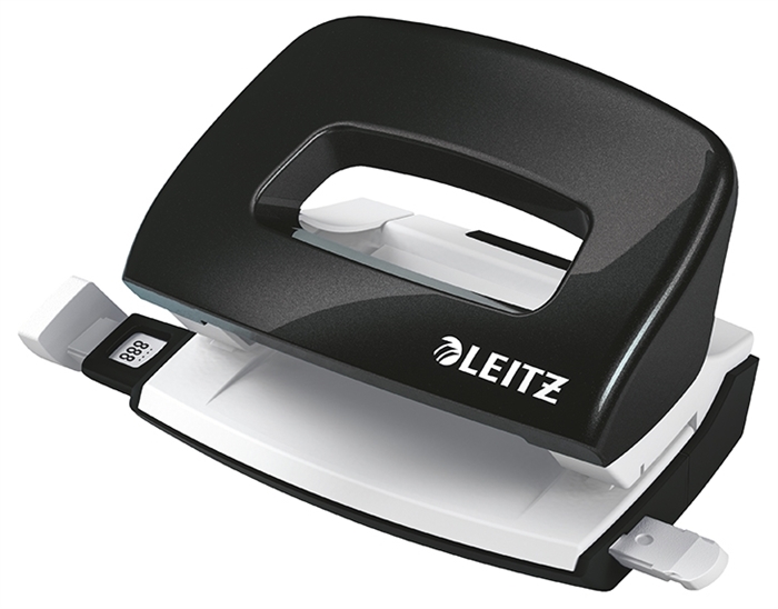 Leitz Perforator Mini WOW 2-gaats tot 10 vellen zwart