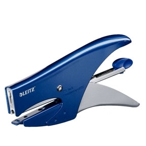 Leitz Niettang 5547 voor 15 vellen metallic blauw.