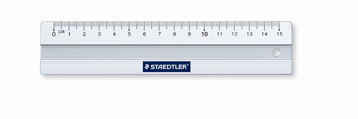 Staedtler liniaal aluminium 15cm.