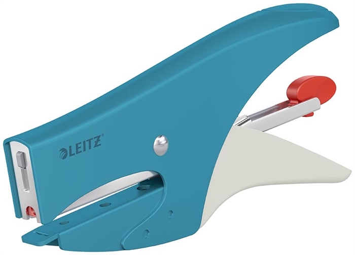 Leitz Nietmachine Cosy met klemmen van 10 t/m 15 vellen blauw.