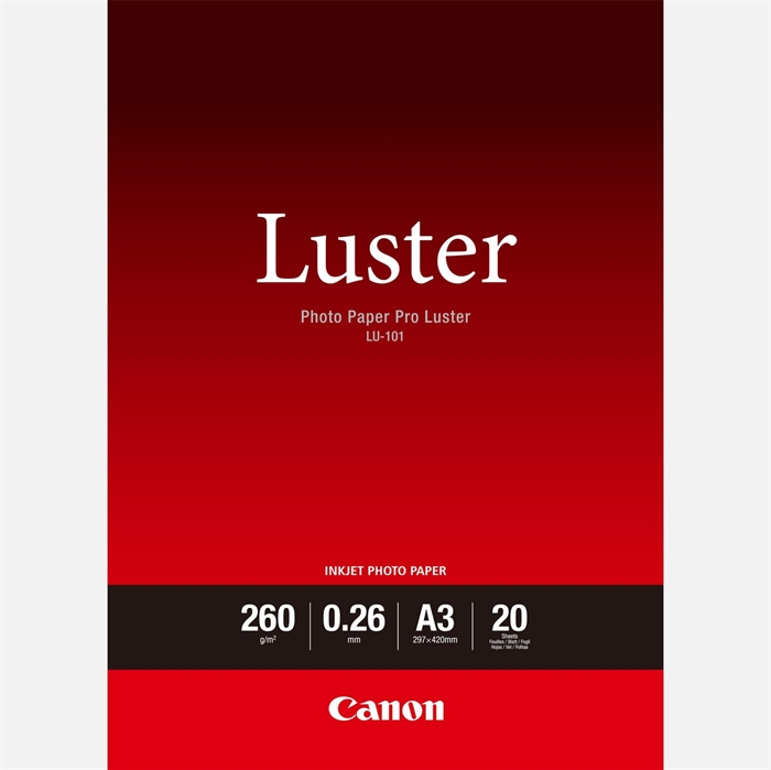 Canon Fotopapier Pro Luster 260g/m² - A3, 20 vellen