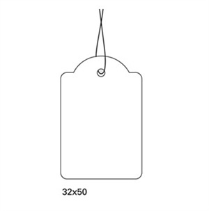 HERMA label hangers met touw 32 x 50 mm, 1000 stuks.
