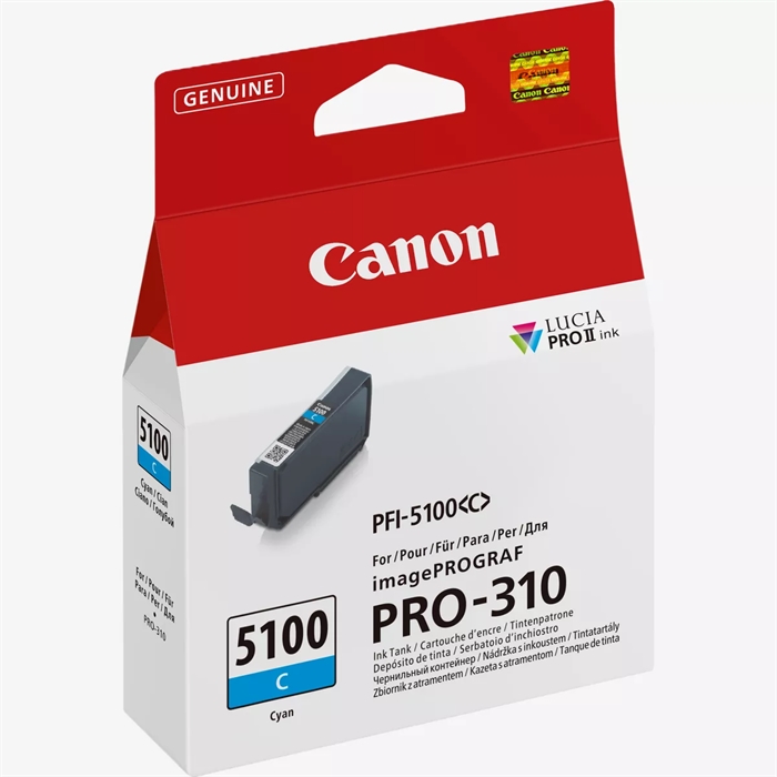 Canon Cyan PFI-5100C - 14,4 ml inktcartridge