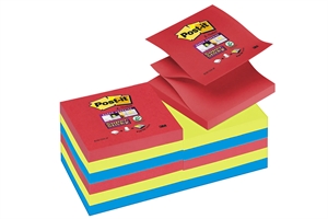 3M Post-it Z-Notes 76 x 76 mm, Super Sticky Jewel Pop - 6 stuks