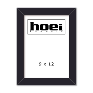 Zwarte houten lijst voor foto's en posters 9 x 12 cm