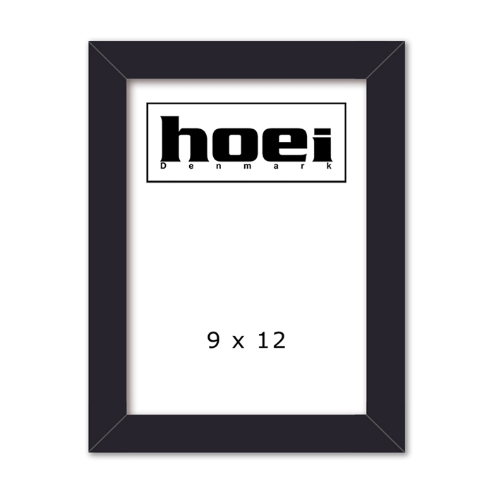 Zwarte houten lijst voor foto\'s en posters 9 x 12 cm