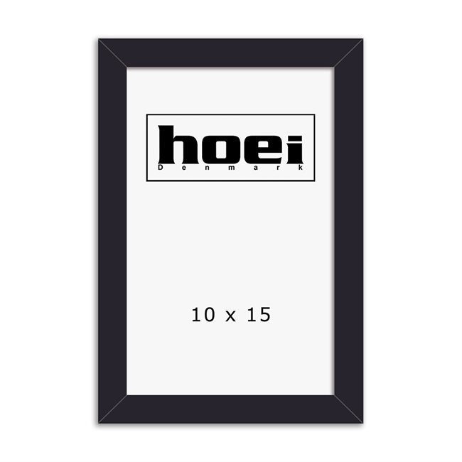 Zwarte houten lijst voor foto\'s en posters 10 x 15 cm