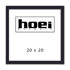 Zwarte houten lijst voor foto en posters 20 x 20 cm