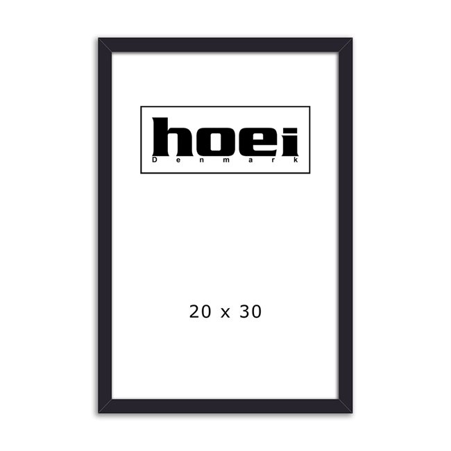 Zwarte houten lijst voor foto\'s en posters 20 x 30 cm