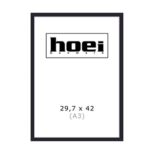 Zwarte houten lijst voor foto en posters 29,7 x 42 cm ( A3 )