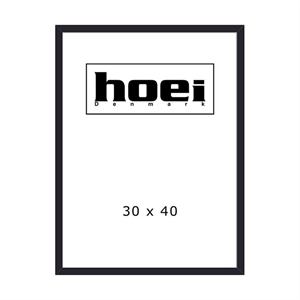 Zwarte houten lijst voor foto's en posters 30 x 40 cm