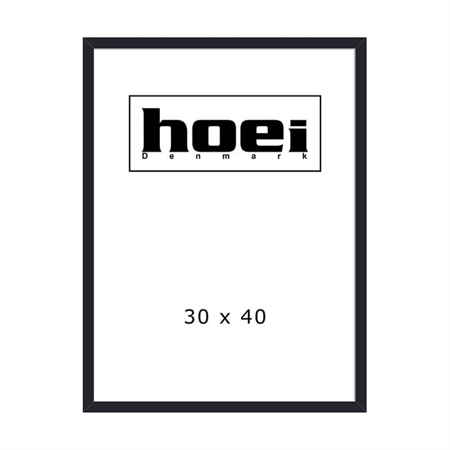 Zwarte houten lijst voor foto\'s en posters 30 x 40 cm