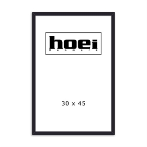 Zwarte houten lijst voor foto’s en posters 30 x 45 cm