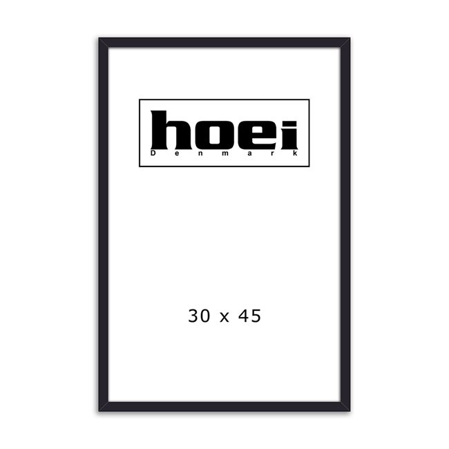 Zwarte houten lijst voor foto’s en posters 30 x 45 cm