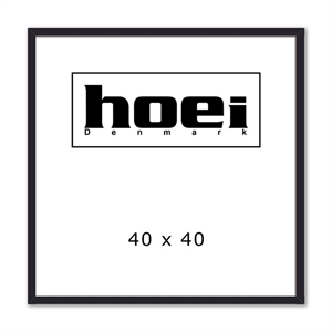 Zwarte houten lijst voor foto's en posters 40 x 40 cm