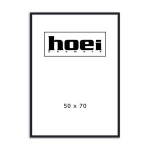 Zwarte houten lijst voor foto's en posters 50 x 70 cm