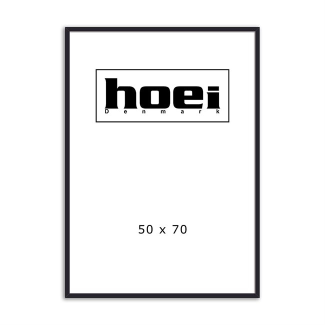 Zwarte houten lijst voor foto\'s en posters 50 x 70 cm