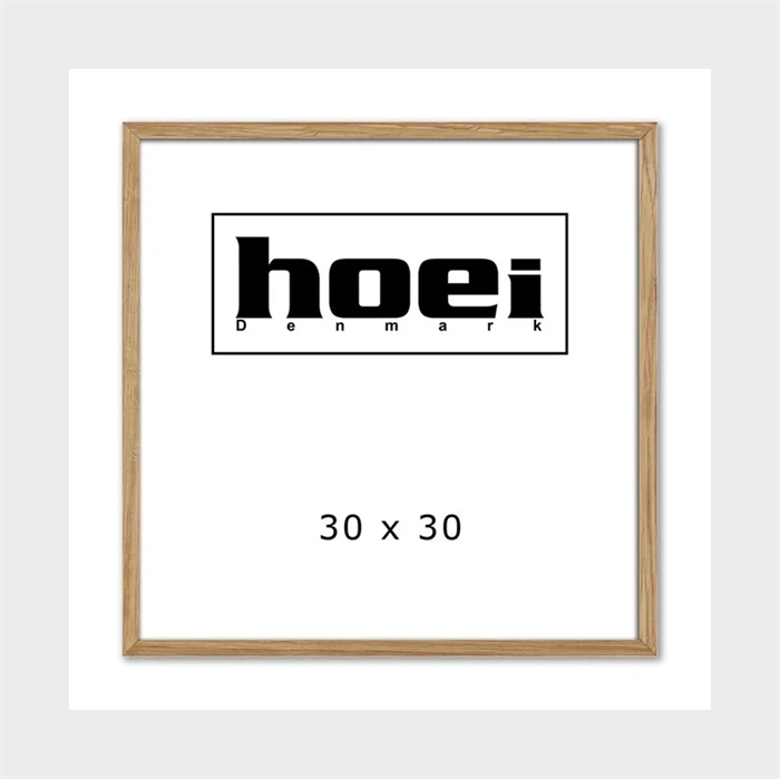 Massieve eikenhouten lijst voor foto\'s en posters 30 x 30 cm