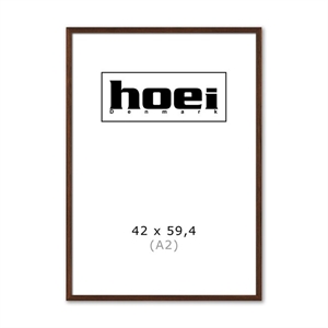 Massief donker eikenhouten lijst voor foto's en posters is 42 x 59,4 cm (A2)