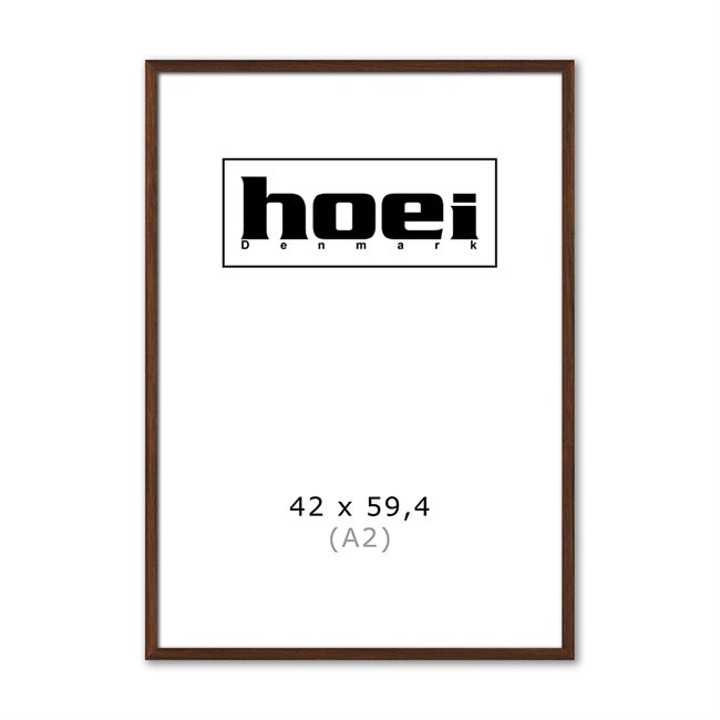 Massief donker eikenhouten lijst voor foto\'s en posters is 42 x 59,4 cm (A2)