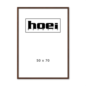 Massieve donkere eikenhouten lijst voor foto's en posters 50 x 70 cm